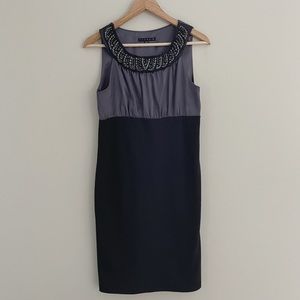 Tiana B | Black & Grey Cocktail Dress